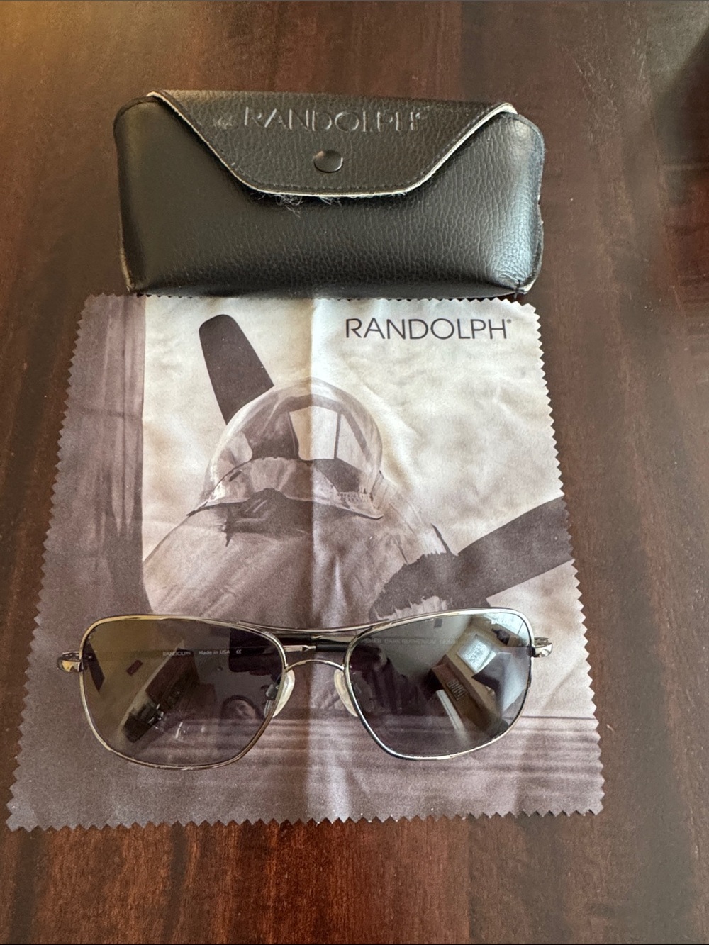 Women's Black Aviator Sunglasses